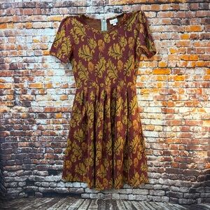 LulaRoe Elegant Amelia Size small A-Line dress. Heavier material. Nice.